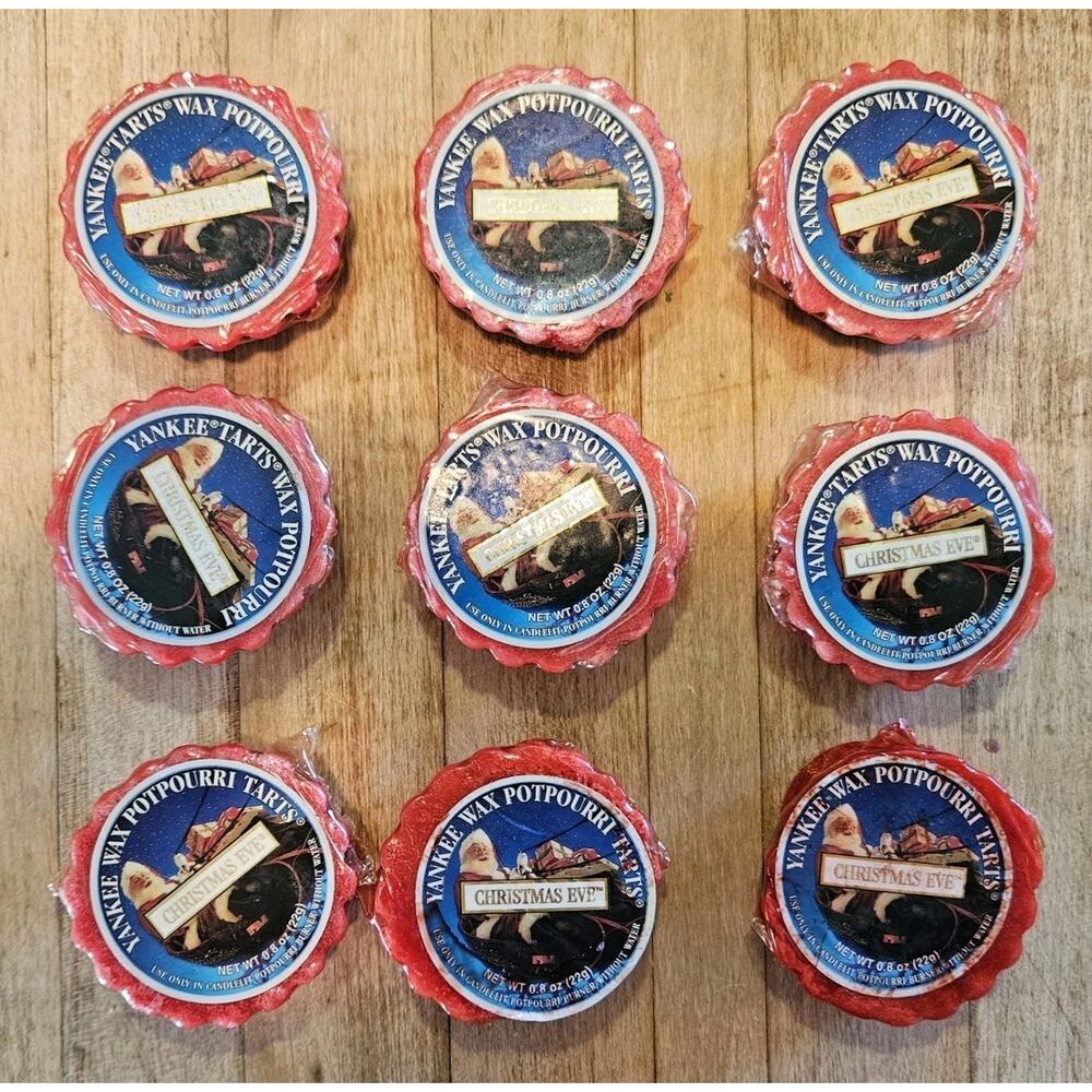 Yankee Candle Wax Melt Christmas Eve, Lot Of 9